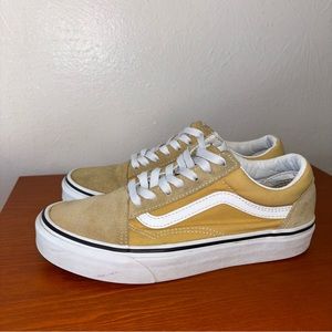 Vans Classic Old Skool Skateboard Mustard Yellow Unisex